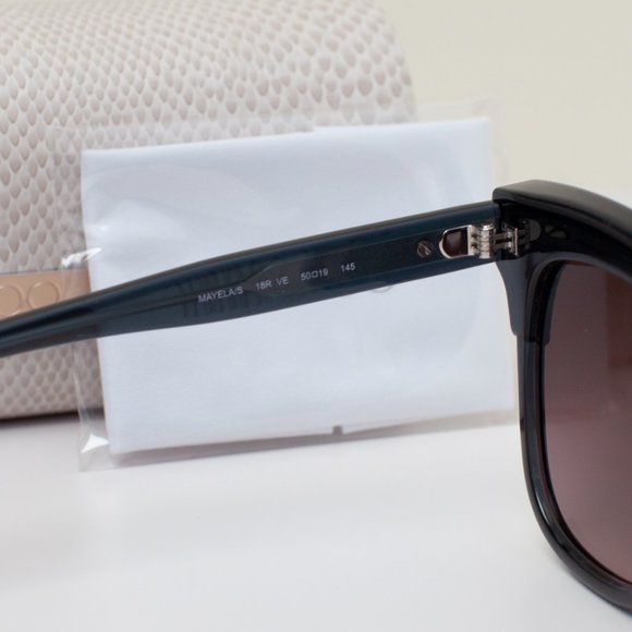 Jimmy Choo Gray Glitter Mayela Sunglasses - Picture 5 of 7